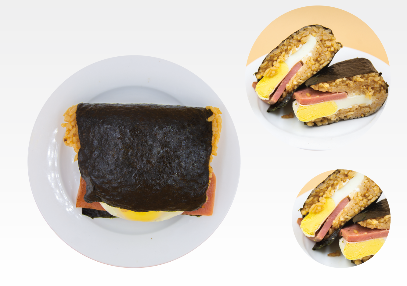 大口飯團（午餐肉煎蛋）