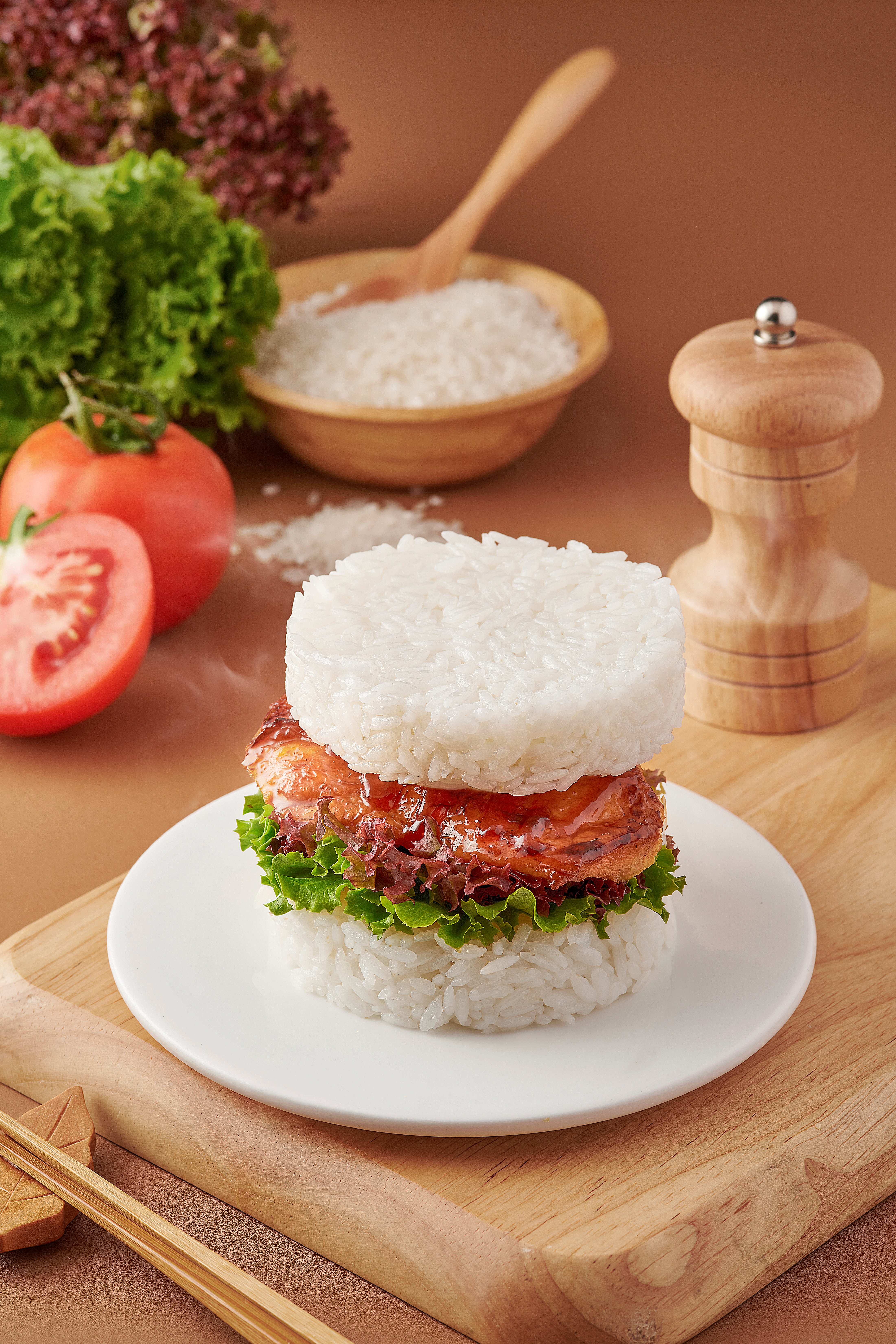 照燒味雞排米漢堡